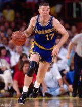 Chris Mullin playing for the Warriors